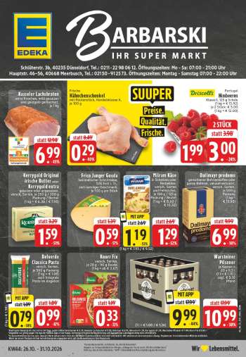 Prospekte Edeka - 26.10.2026 - 31.10.2026.