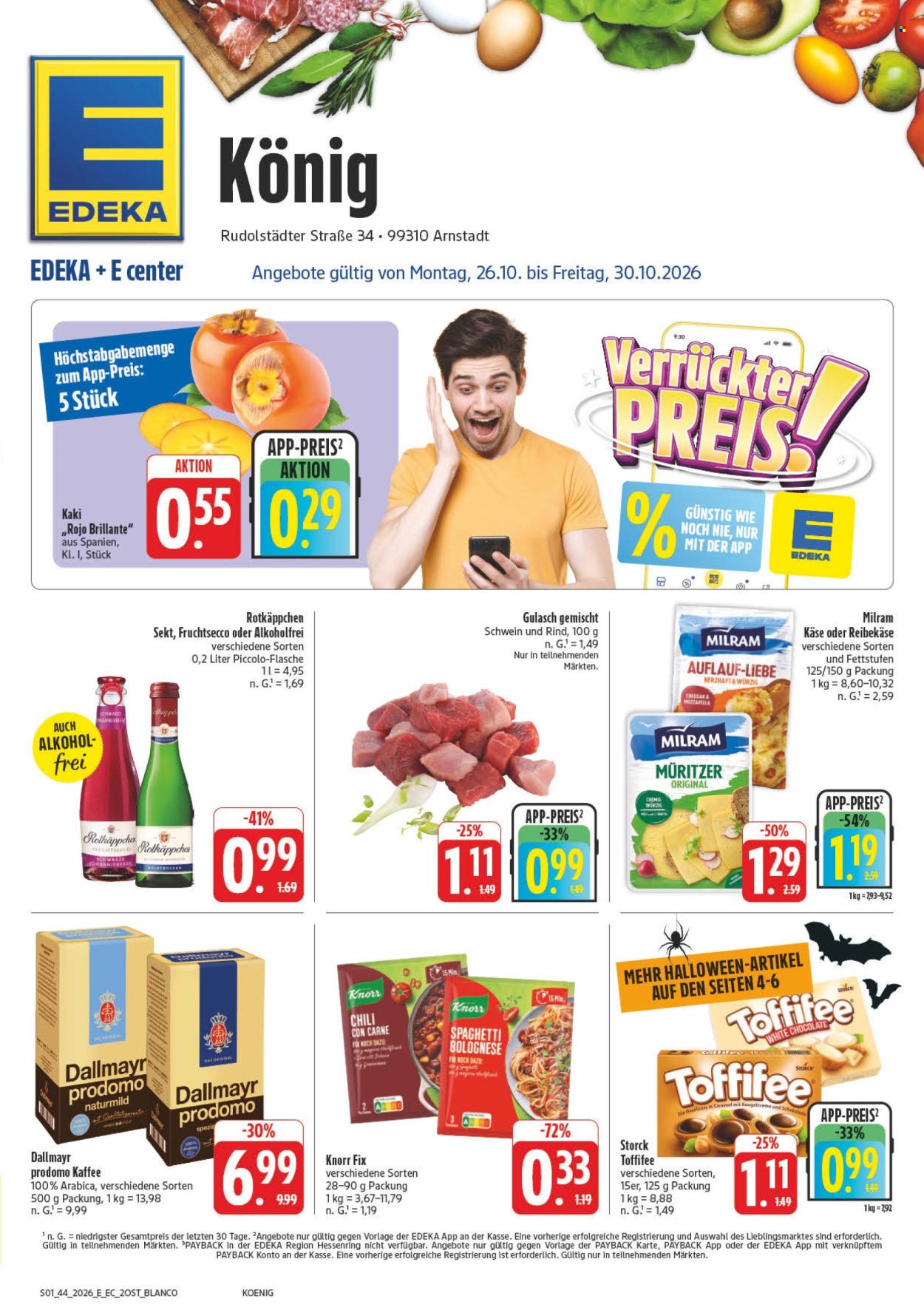 Edeka Prospekte  - 26.10.2026 - 31.10.2026. Seite 1