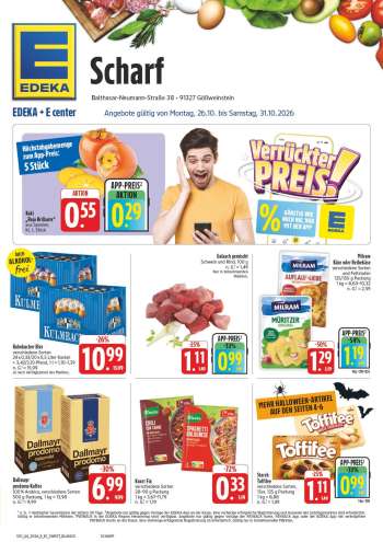 Prospekte Edeka - 26.10.2026 - 31.10.2026.