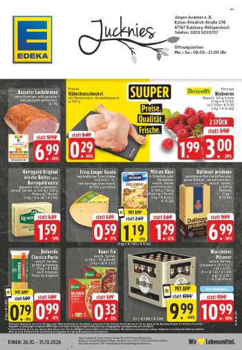 Prospekte Edeka - 26.10.2026 - 31.10.2026.