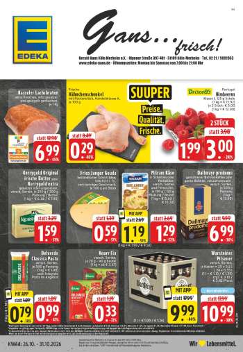 Prospekte Edeka - 26.10.2026 - 31.10.2026.