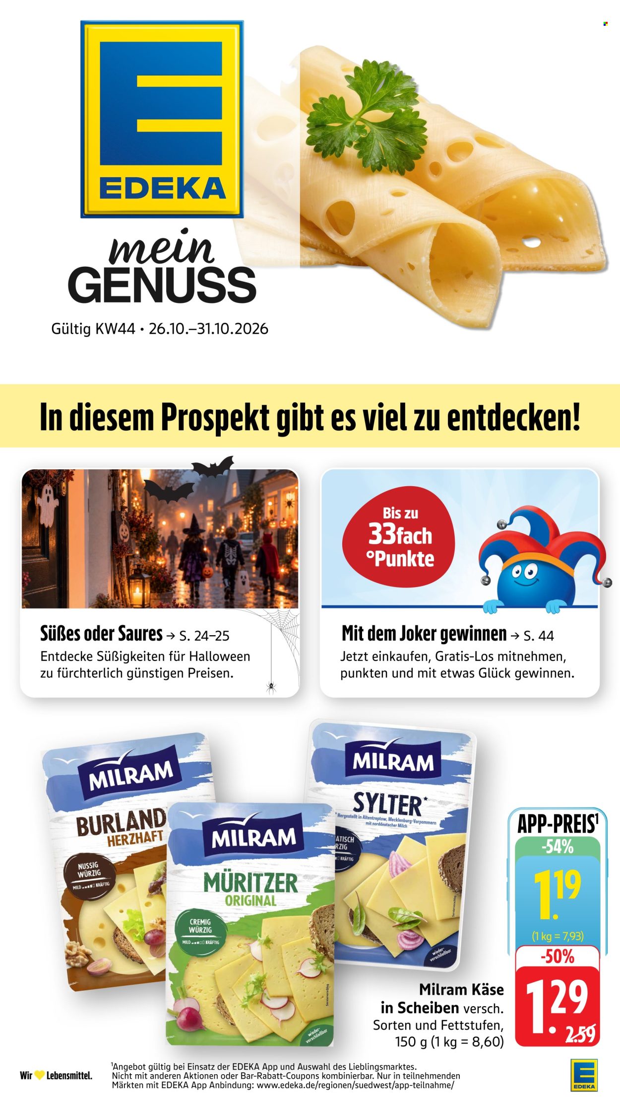 E center Prospekte  - 26.10.2026 - 31.10.2026. Seite 1