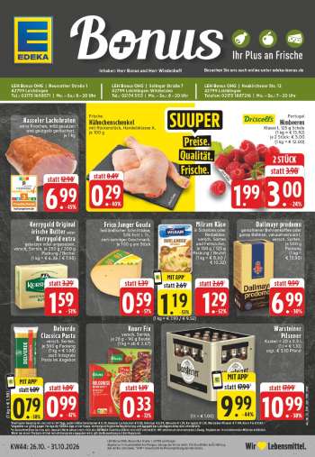 Prospekte Edeka - 26.10.2026 - 31.10.2026.
