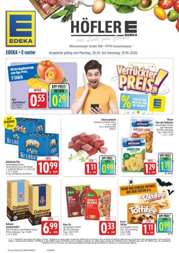 Prospekte Edeka - 26.10.2026 - 31.10.2026.
