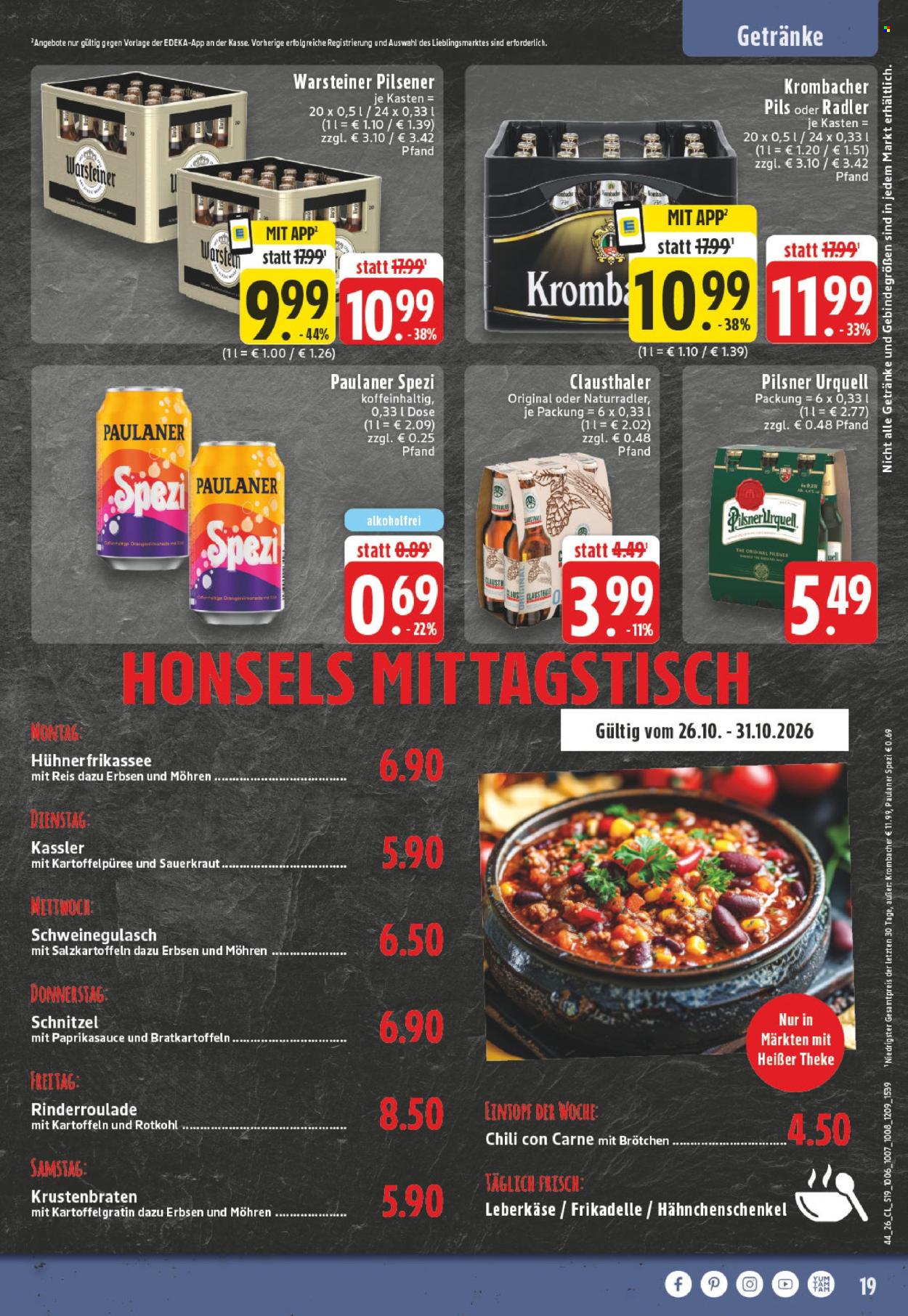 Edeka Prospekte  - 26.10.2026 - 31.10.2026. Seite 21