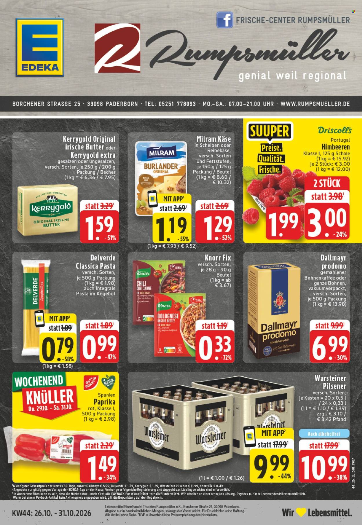 Edeka Prospekte  - 26.10.2026 - 31.10.2026. Seite 1