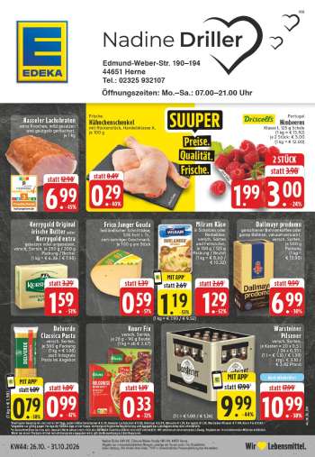 Prospekte Edeka - 26.10.2026 - 31.10.2026.