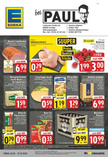 Prospekte Edeka - 26.10.2026 - 31.10.2026.