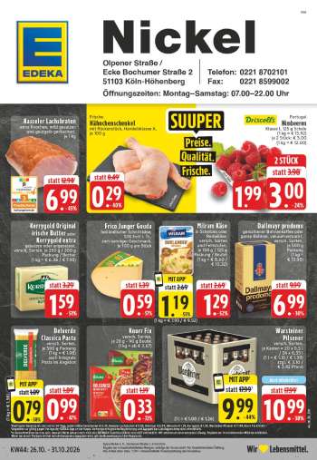 Prospekte Edeka - 26.10.2026 - 31.10.2026.