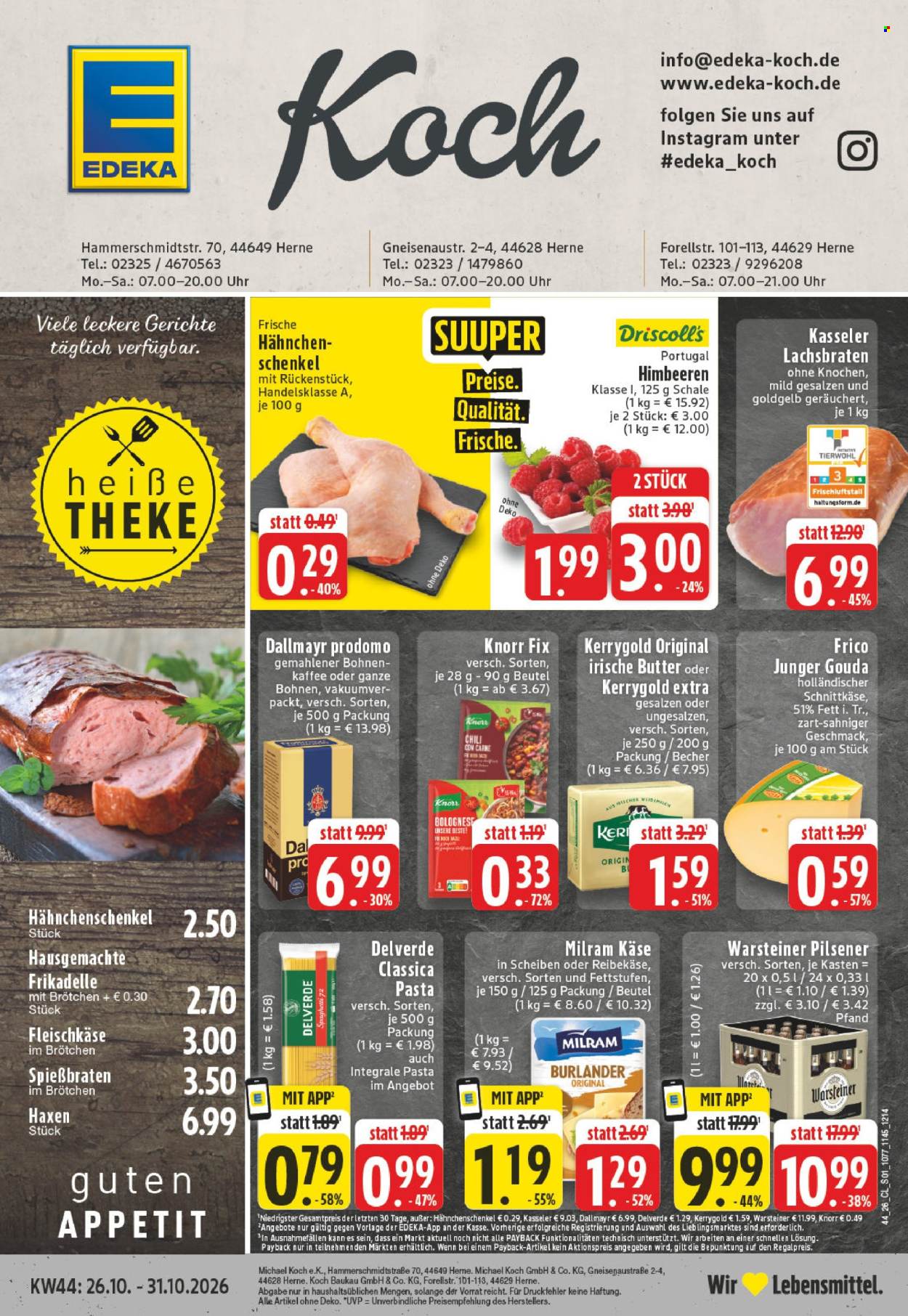 Edeka Prospekte  - 26.10.2026 - 31.10.2026. Seite 1