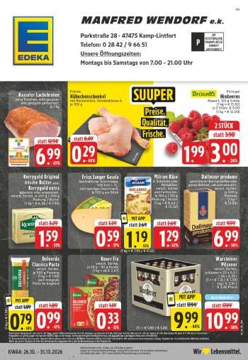 Prospekte Edeka - 26.10.2026 - 31.10.2026.