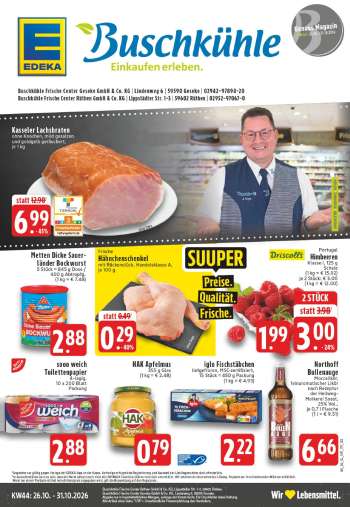 Prospekte Edeka - 26.10.2026 - 31.10.2026.