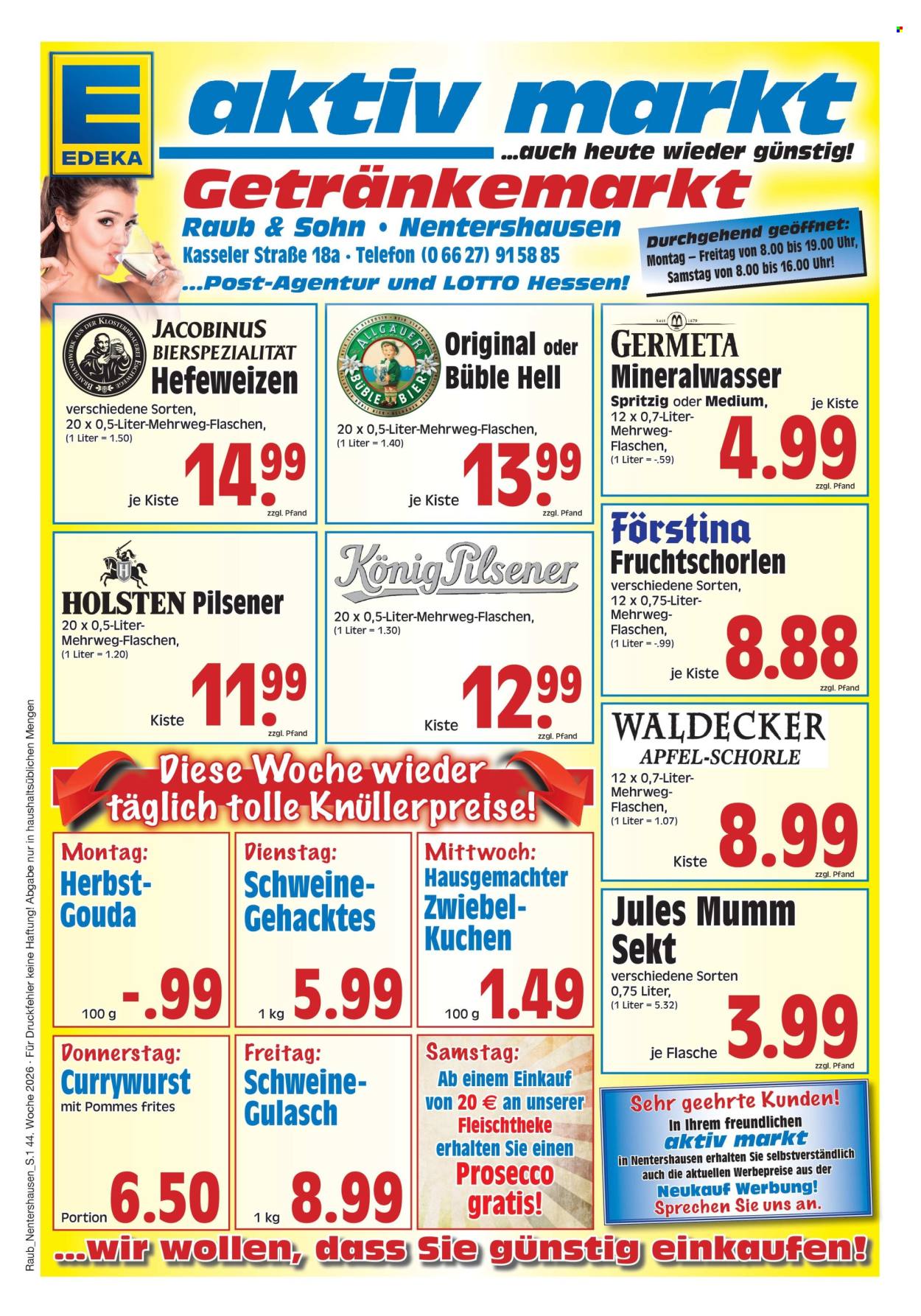 Edeka Prospekte  - 26.10.2026 - 31.10.2026. Seite 1