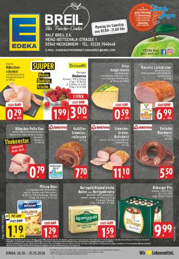 Prospekte Edeka - 26.10.2026 - 31.10.2026.
