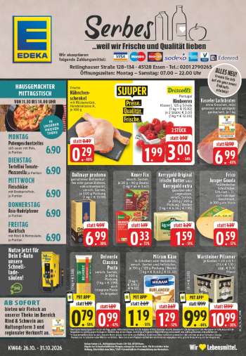 Prospekte Edeka - 26.10.2026 - 31.10.2026.