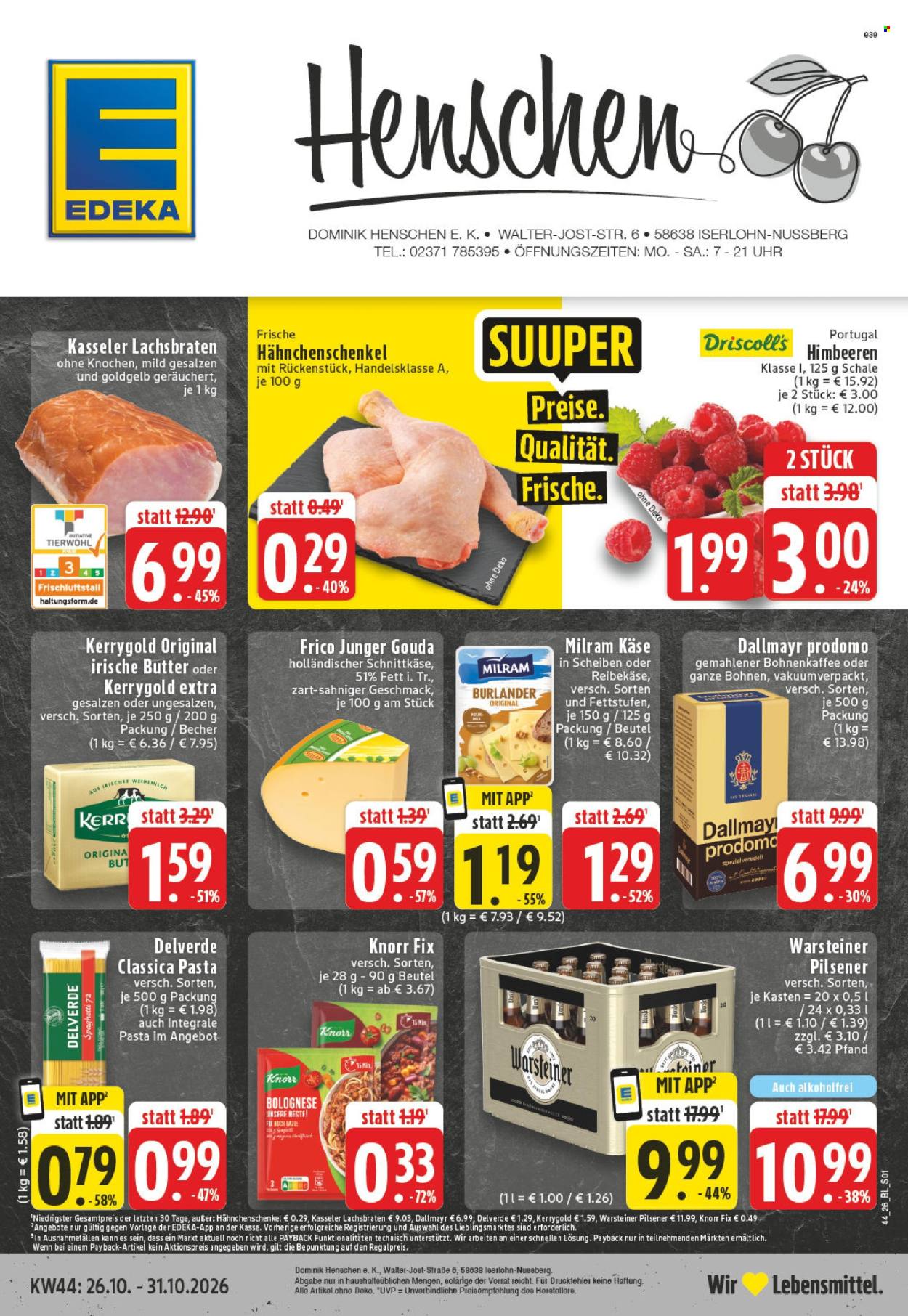 Edeka Prospekte  - 26.10.2026 - 31.10.2026. Seite 1