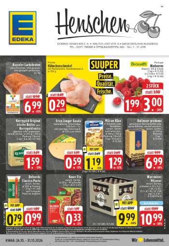Prospekte Edeka - 26.10.2026 - 31.10.2026.