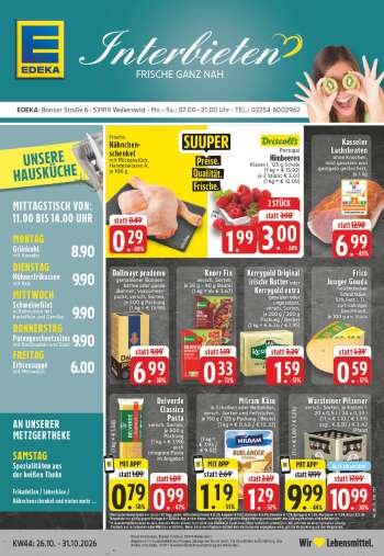 Prospekte Edeka - 26.10.2026 - 31.10.2026.