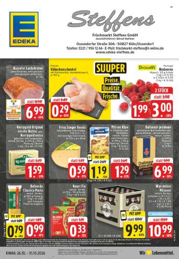Prospekte Edeka - 26.10.2026 - 31.10.2026.
