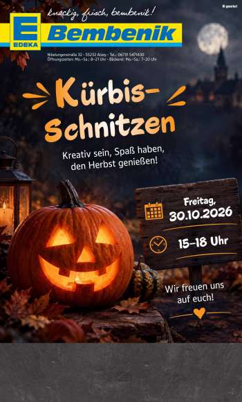 Prospekte Edeka - 26.10.2026 - 31.10.2026.