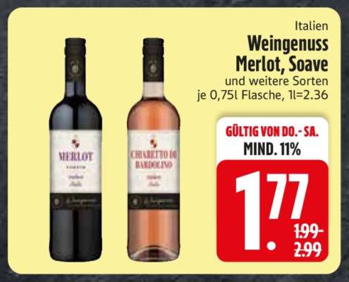 Weingenuss Merlot, Soave