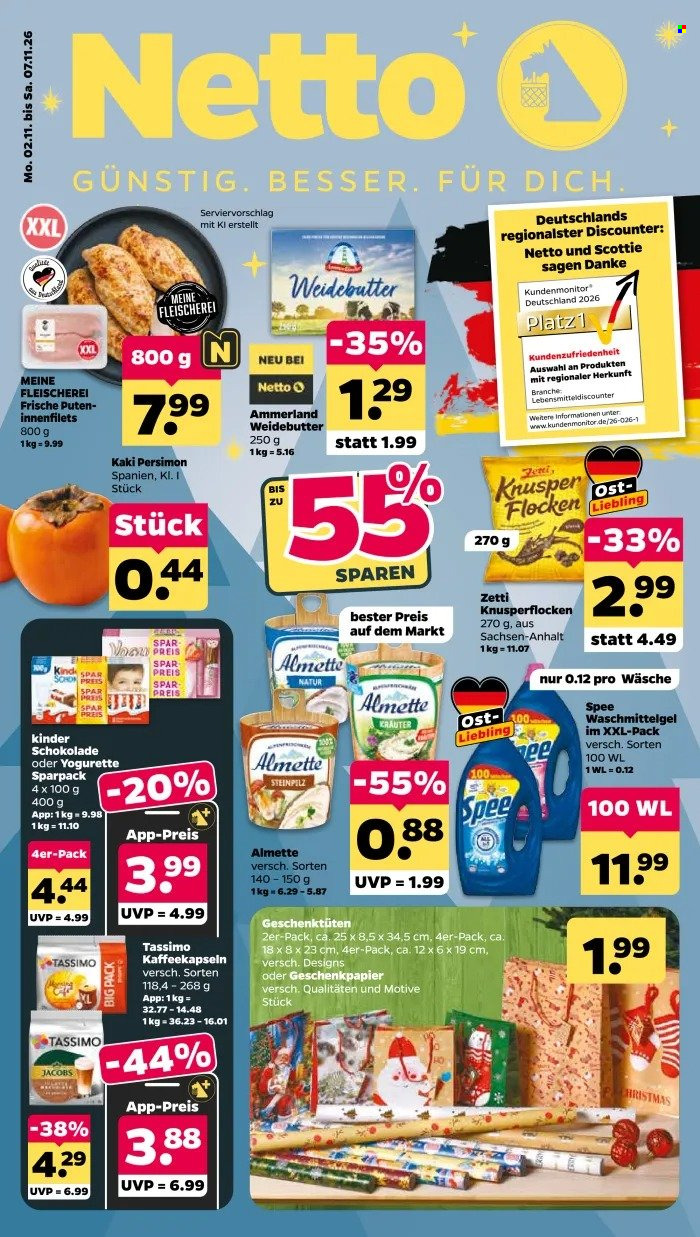 Netto Prospekte  - 2.11.2026 - 7.11.2026. Seite 1