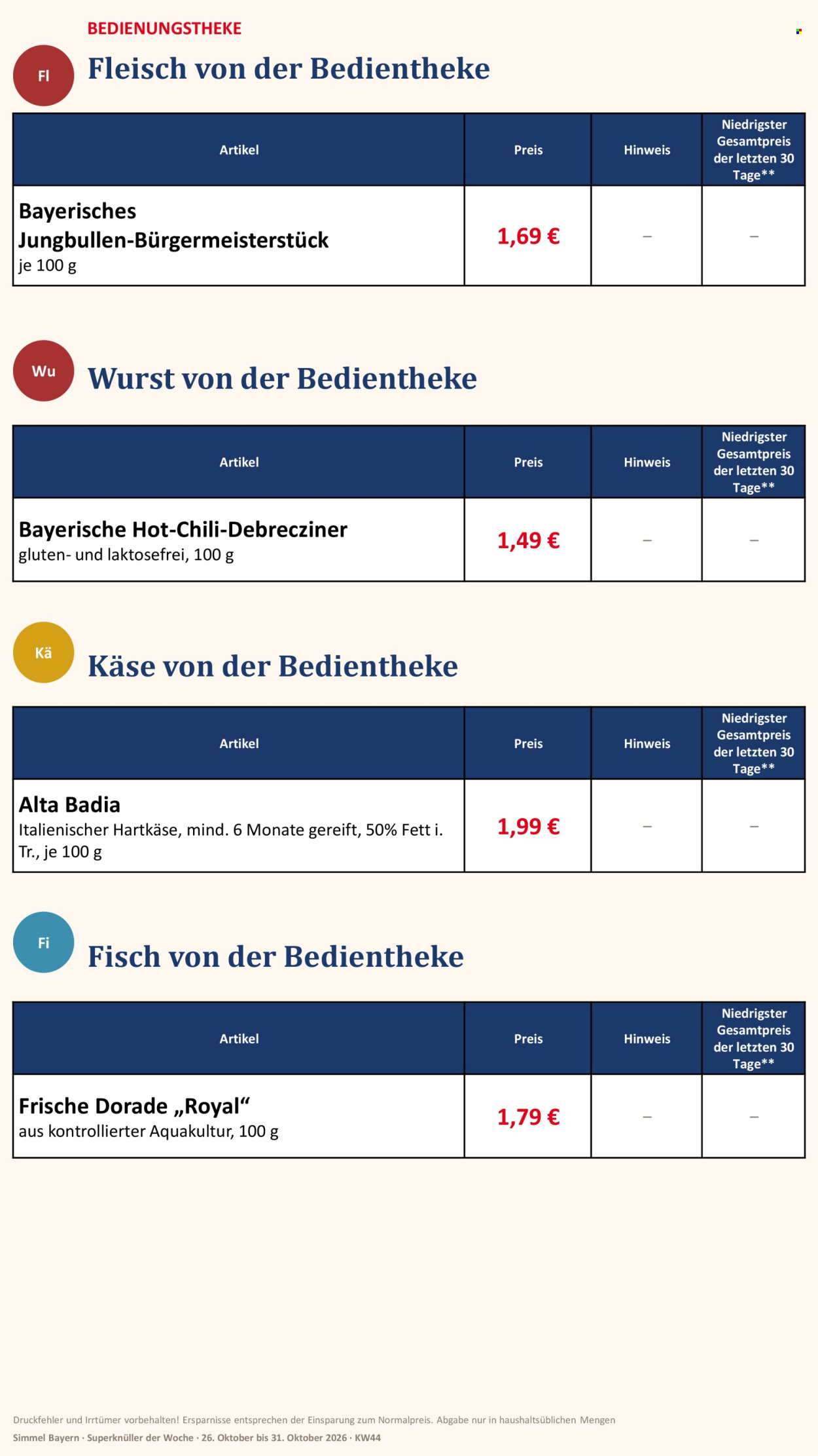 Edeka Prospekte  - 26.10.2026 - 31.10.2026. Seite 2