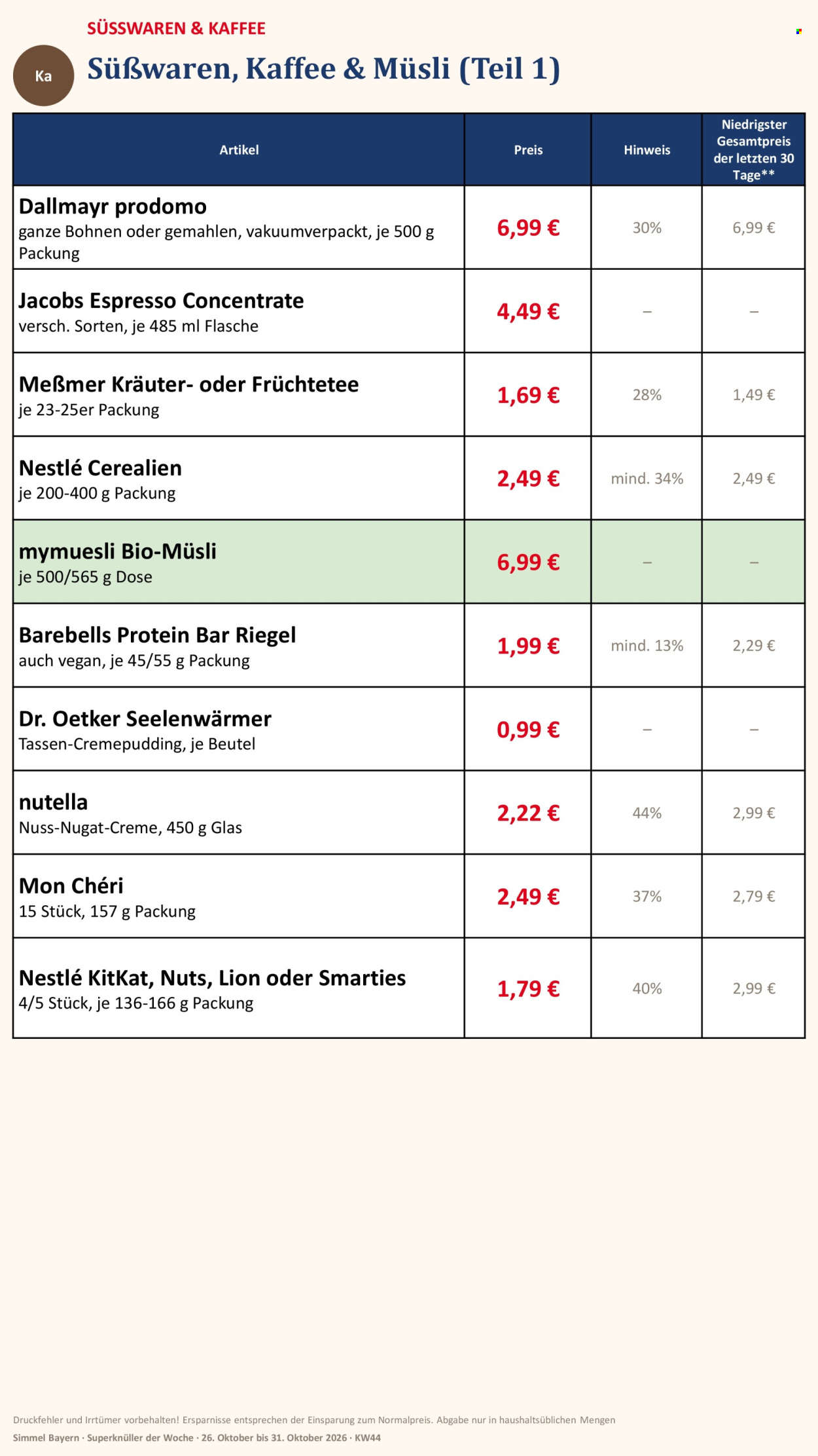 Edeka Prospekte  - 26.10.2026 - 31.10.2026. Seite 12