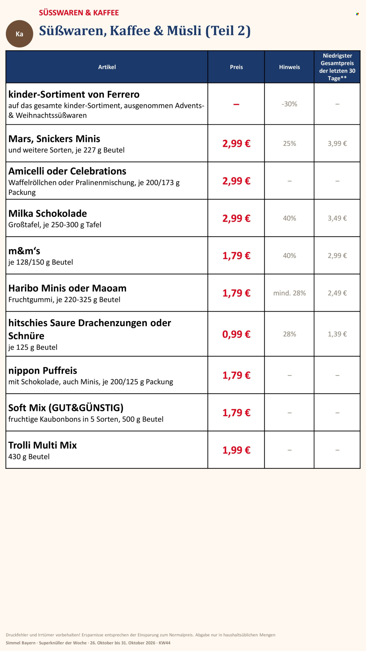Edeka Prospekte  - 26.10.2026 - 31.10.2026. Seite 13