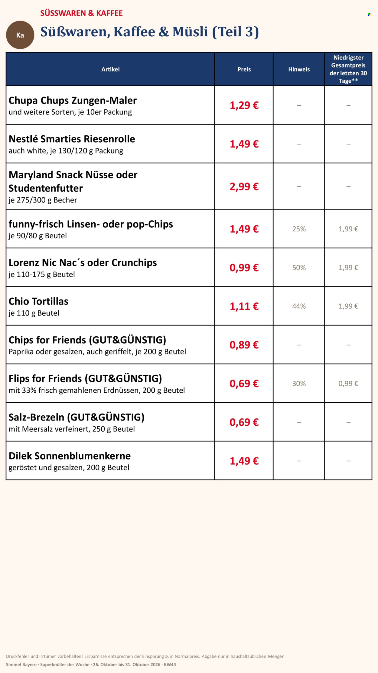 Edeka Prospekte  - 26.10.2026 - 31.10.2026. Seite 14