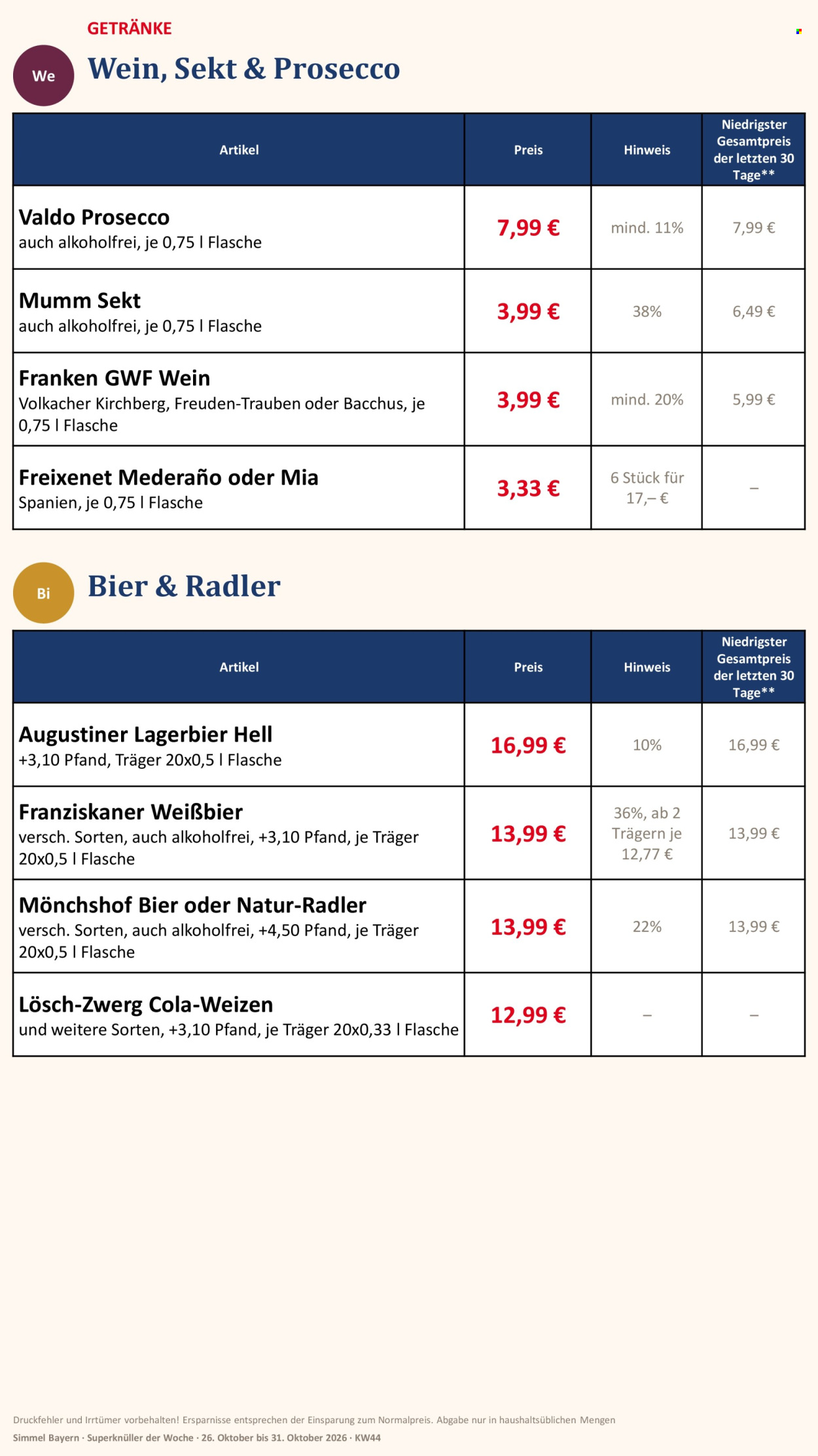 Edeka Prospekte  - 26.10.2026 - 31.10.2026. Seite 17