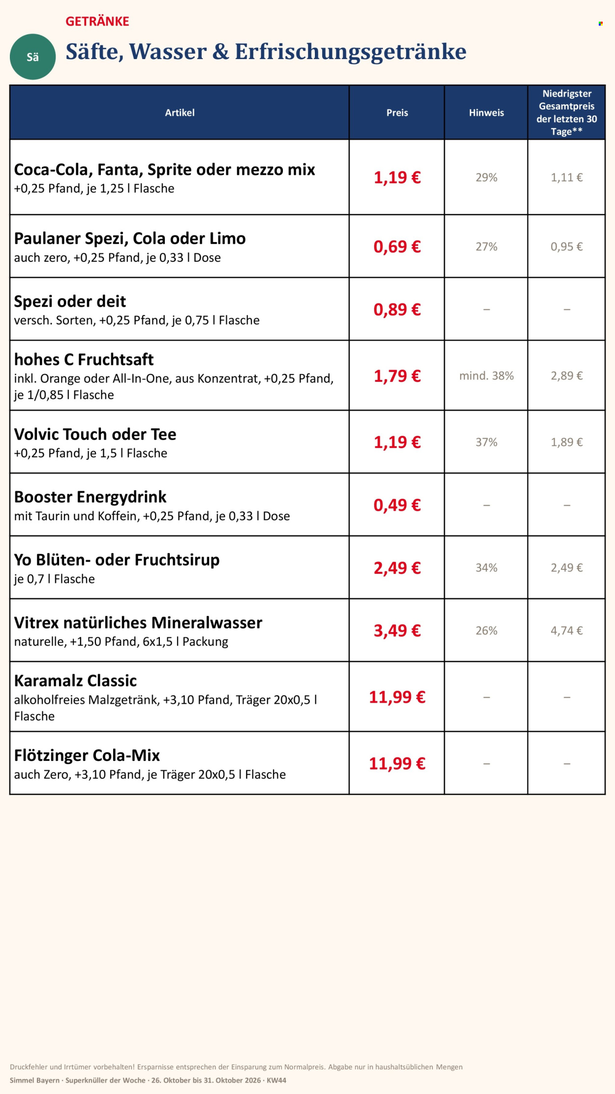 Edeka Prospekte  - 26.10.2026 - 31.10.2026. Seite 18
