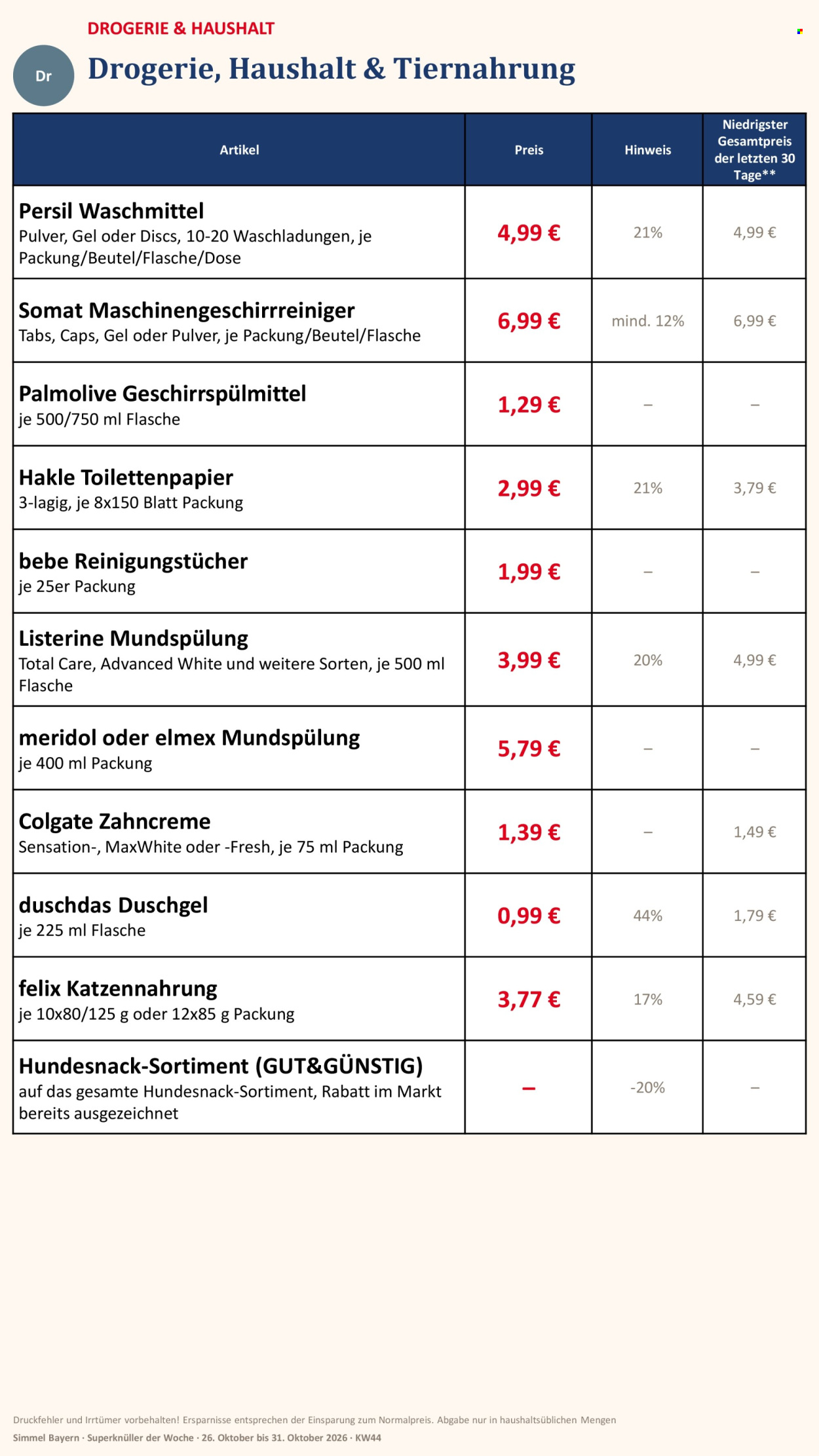 Edeka Prospekte  - 26.10.2026 - 31.10.2026. Seite 19