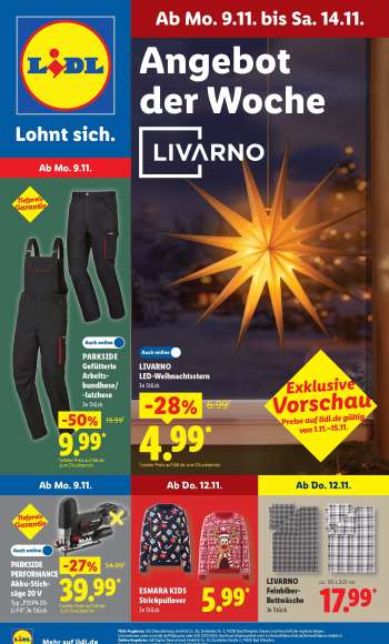 Prospekte Lidl - 9.11.2026 - 14.11.2026.