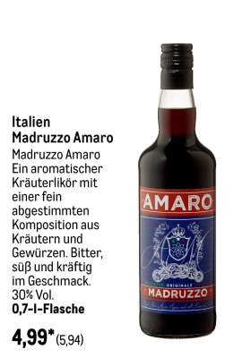 Italien Madruzzo Amaro