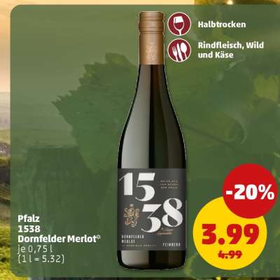 Pfalz 1538 Dornfelder Merlot