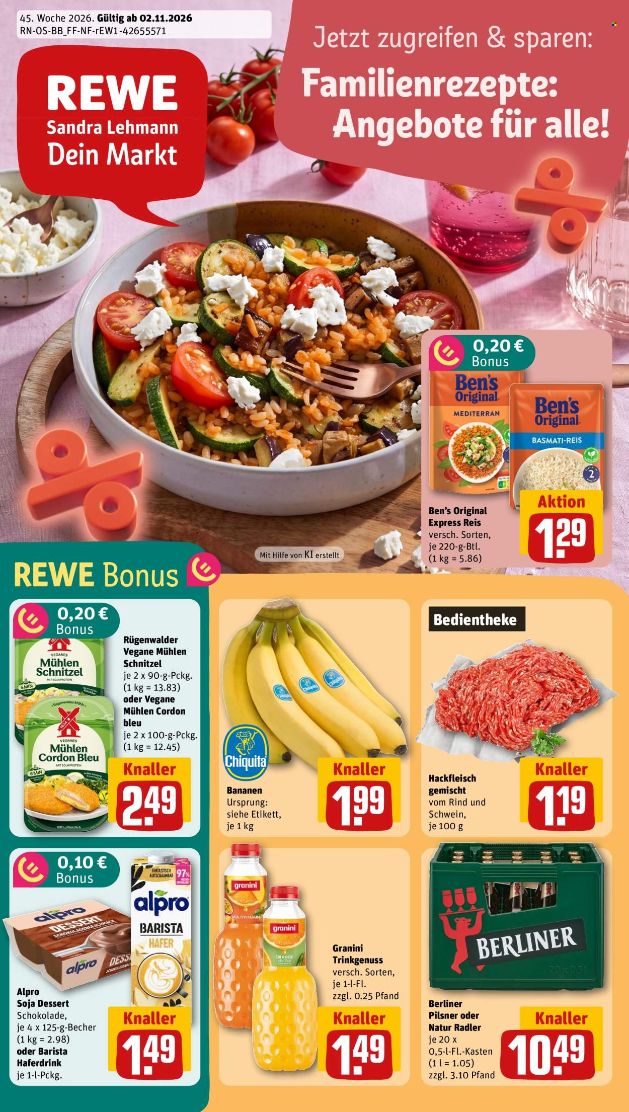 REWE Prospekte  - 2.11.2026 - 8.11.2026. Seite 1