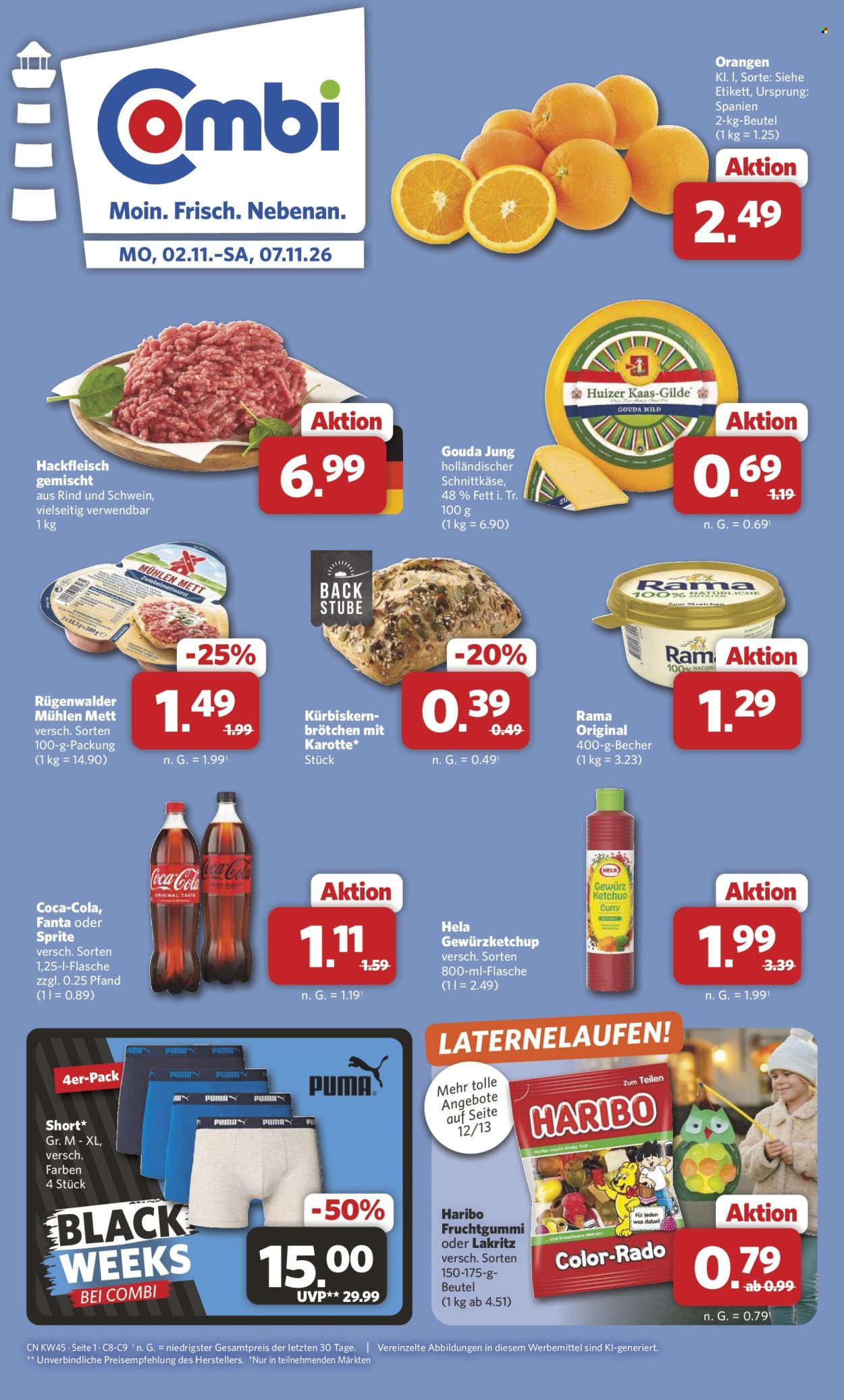 Combi Prospekte  - 2.11.2026 - 7.11.2026. Seite 1