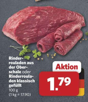 Rinderrouladen aus der Oberschale oder Rinderrouladen klassisch gefüllt